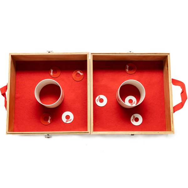 Premium Wood Washer Toss Game Set