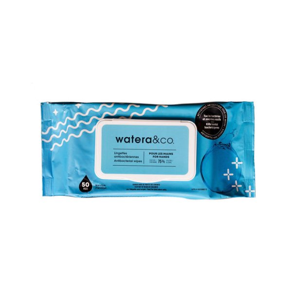 Antibacterial wipes for hands - containing 75% alcohol