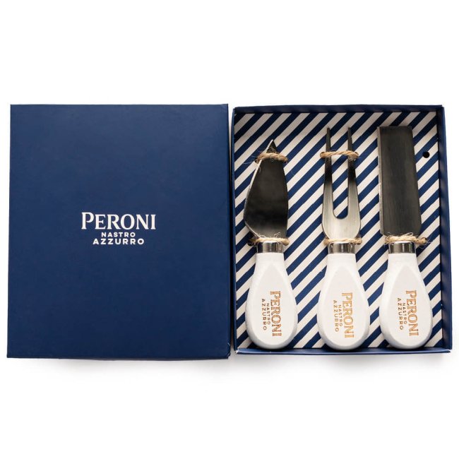 Peroni Nastro Azzurro 3pc Cheese Knife Set