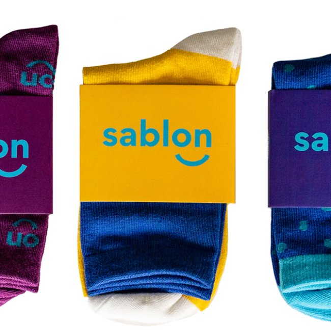 Ensemble de 3 paires de chaussettes pour la fondation Père Sablon